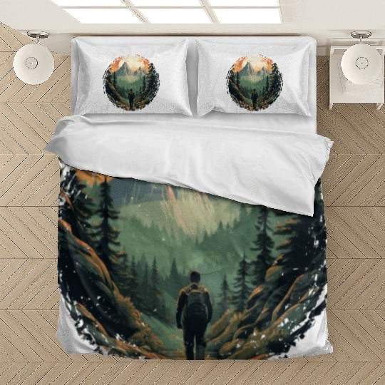 Forest nature trekking adventure Bedding Sets
