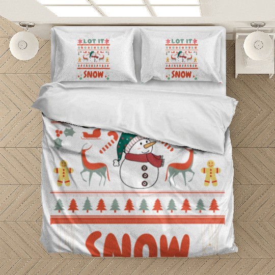 Fun Snowman Lot It Snow Bedding Sets