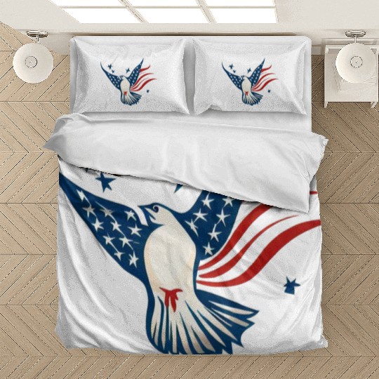 Patriotic Bird Bedding Sets