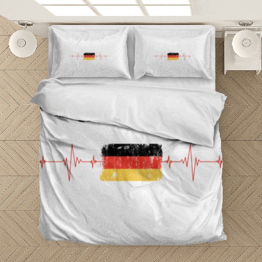 Germany Flag Heartbeat Bedding Sets
