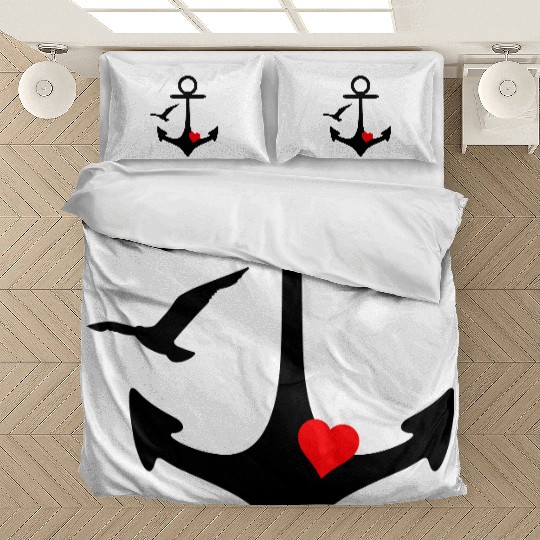 Anchor Heart Seagull Bedding Sets
