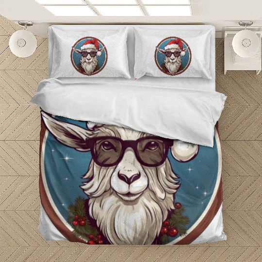 Goat Christmas Bedding Sets