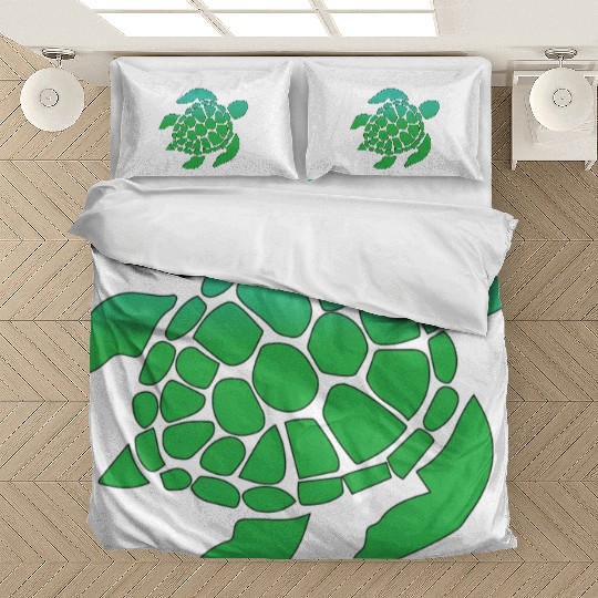 Green Sea Turtle Ocean Swimming Bedding Sets