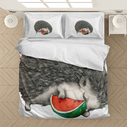 Hedgehog Sleeping With Watermelon Bedding Sets