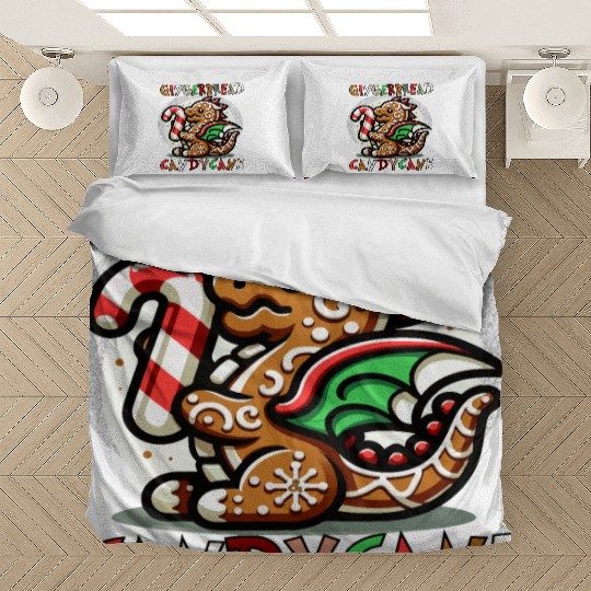 Gingerbread & Candy Cane - A Gingerbread Dragon Bedding Sets