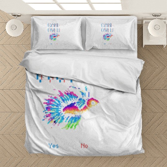 8 bit Arcade Retro Game Over Betta Fish Bedding Sets