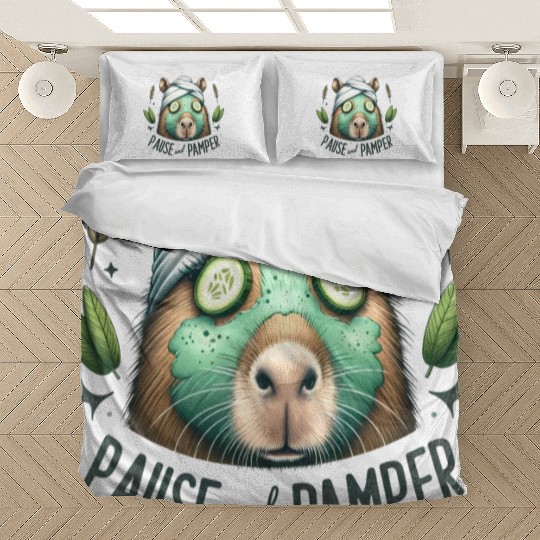 Pause and Pamper Capybara Spa Day Bedding Sets