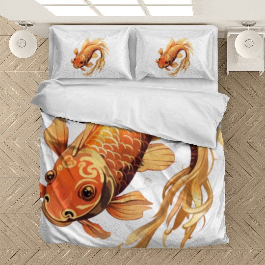 Koi Fish Japanese Carp Pond Bedding Sets