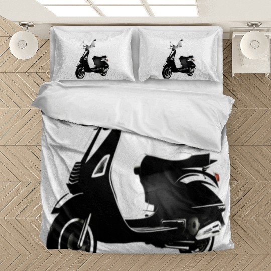 Scooter Motorcycle Moped Rider Bedding Sets