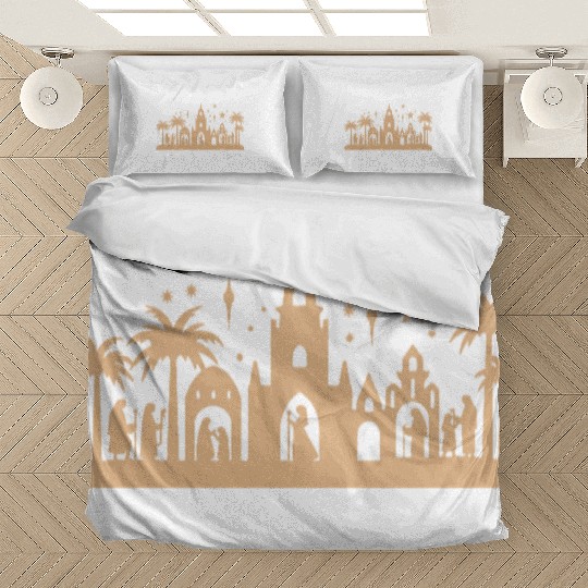 Nativity Scene with Mary Joseph Baby Jesus Bedding Sets