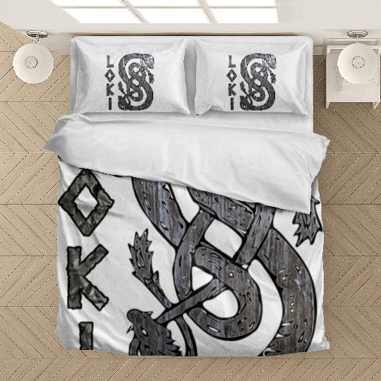 Loki's Symbol The Serpent Bedding Sets Thor Mjolnir Valknut