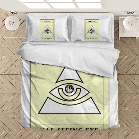 Us Dollar All Seeing Eye Bedding Sets