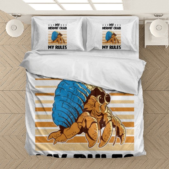 Sea Creature Seafood Shells Hermit Crab Lover Bedding Sets