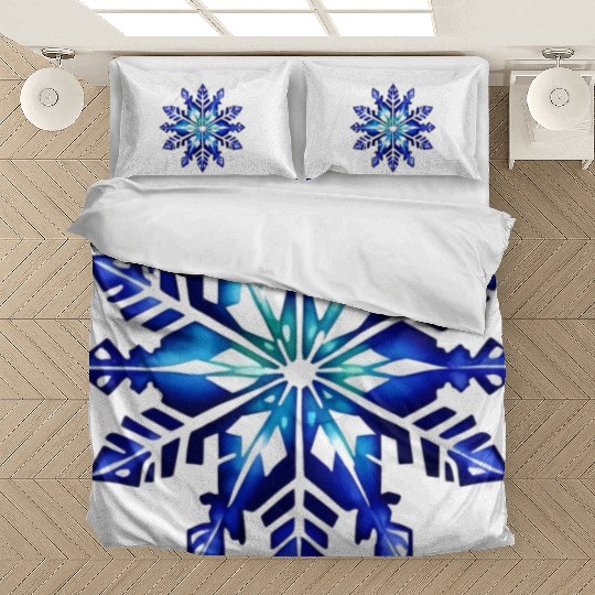 Watercolor snowflake Bedding Sets