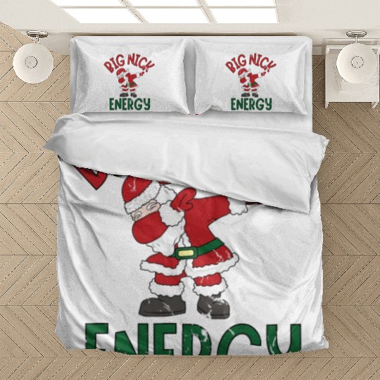 Big Nick Energy Christmas Dabbing Santa Claus Bedding Sets