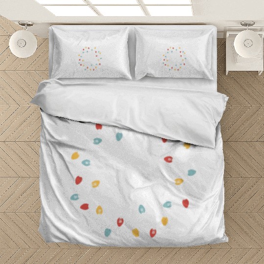 Holiday Cheer Christmas Light Message Bedding Sets