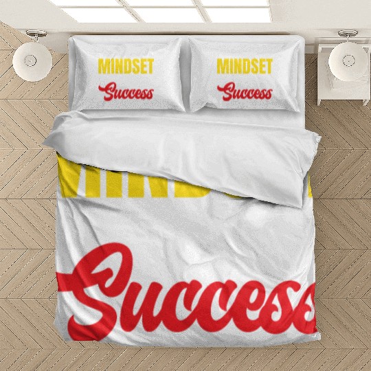 Mindset Ignites Success Motivated Inspiring Quotes Bedding Sets
