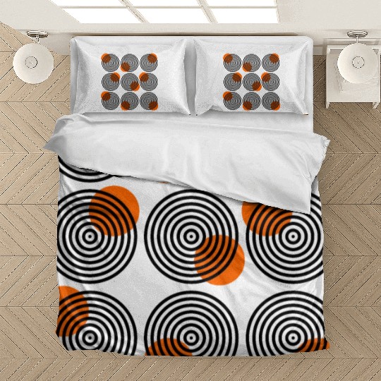 homelon goggle eyed orange dots Bedding Sets