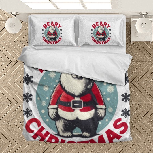 Funny Beary Christmas Bedding Sets