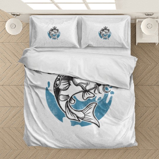 Catfish King Catfishing Angler Noodler Fisherman Bedding Sets