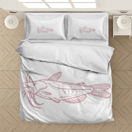 Cat Mom Catfish Catfishing Angler Noodler Bedding Sets