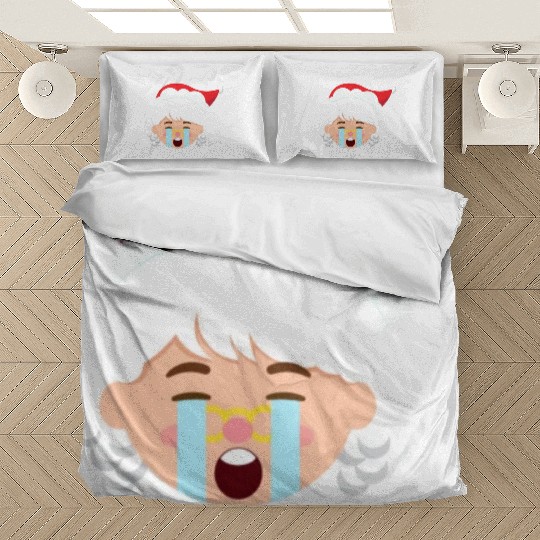Mrs Claus Emoticons Crying Out Loud Christmasfunny Bedding Sets