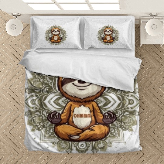 Lazy Meditation Relaxation Sloth Chillers Bedding Sets
