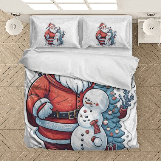 Cheerful Holidays Await: Explore Our Santa Bedding Sets