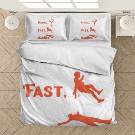 Climb hard, send fast, nap harder Bedding Sets