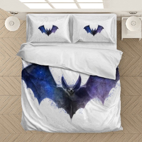Celestial Bat Gothic Space Galaxy Vampire Grunge A Bedding Sets
