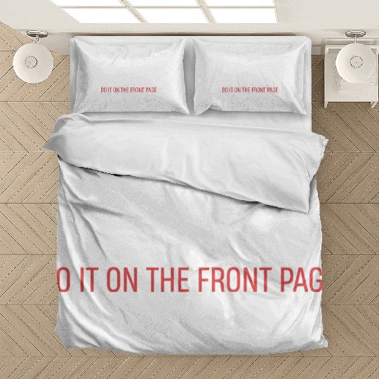 Journalists Do It On The Front Page Author Bedding Sets