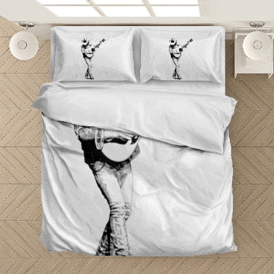 Dwight Yoakam Playing Guitar Bedding Sets