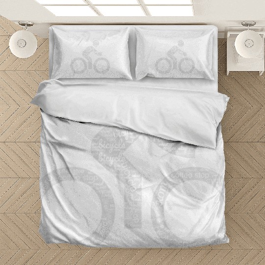 Cycling lover gift, bike cloud image Bedding Sets