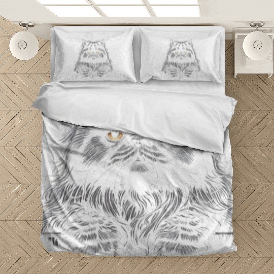 persian More Treats 8 - Cute realistic cat drawing Bedding Sets