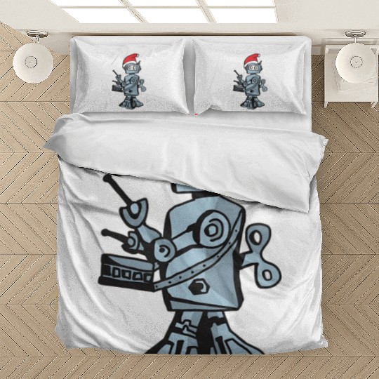 25 Hour Holiday Radio Show robot solo Bedding Sets