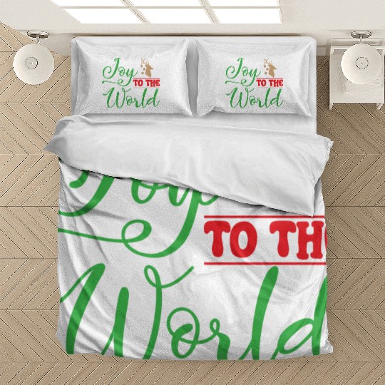 Joy to the world, Christmas design Bedding Sets
