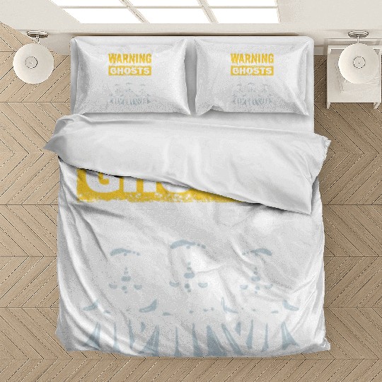 Warning Ghosts Could Occur At Any Time Ghost Bedding Sets