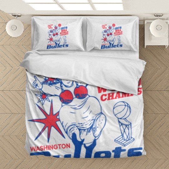 Defunct Washington Bullets 1978 World Champs Bedding Sets
