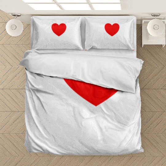 I Love Me Red Heart Self Love Affirmation Bedding Sets