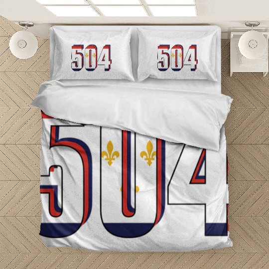 504 Area Code New Orleans Louisiana Map Number Bedding Sets