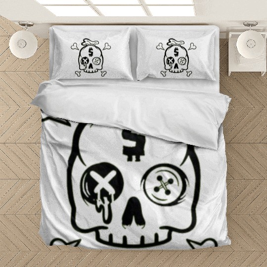 Safety Money Bag Skull Bedding Sets