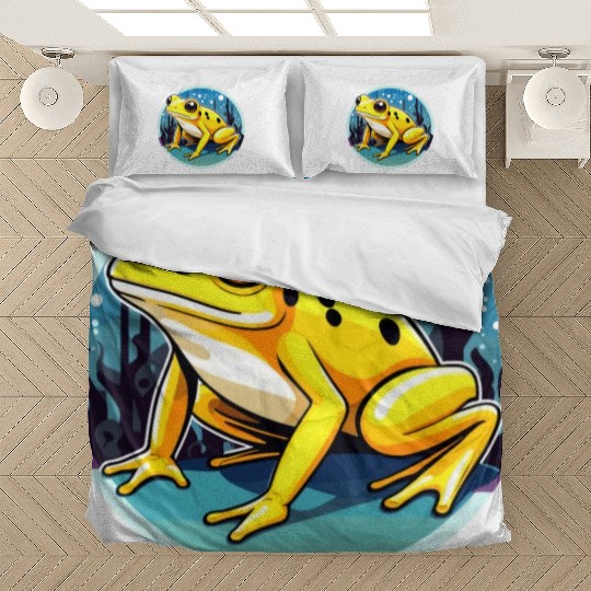 Golden Poison Frog Illustration Bedding Sets