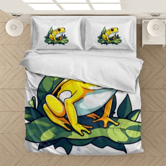 Golden Poison Frog Illustration Bedding Sets