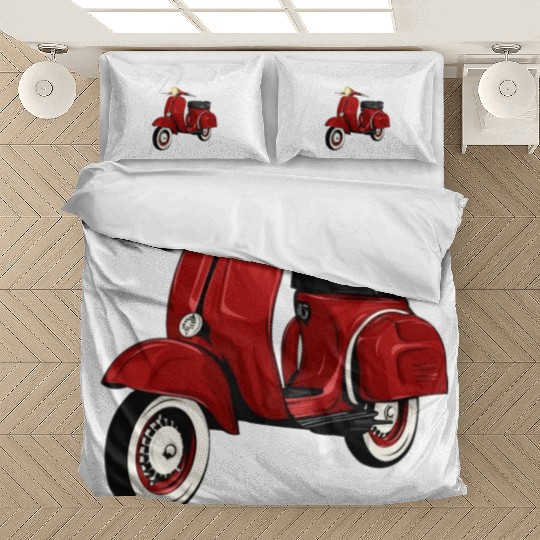 Vespa Classic Scooter Bedding Sets