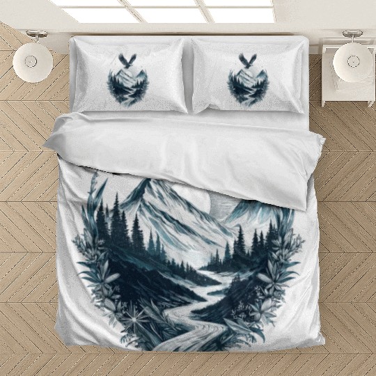 Mountain Silver Eagle Bedding Sets