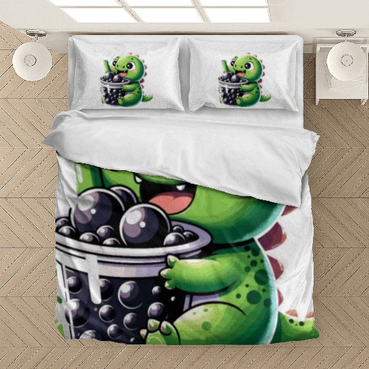 Boba Tea Dragon Kawaii Bedding Sets