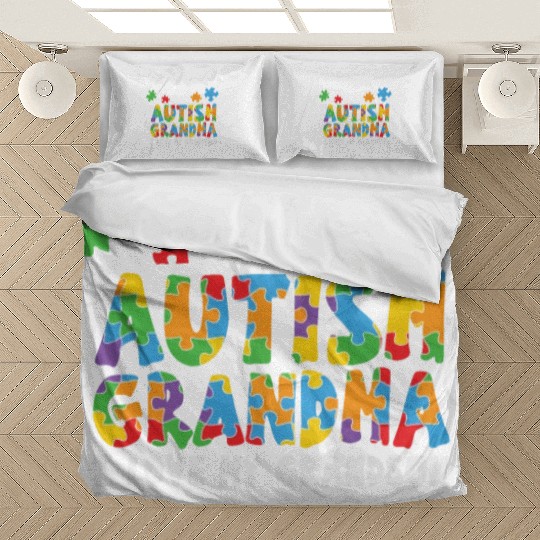 Autism Grandma I Love My Grandson Bedding Sets