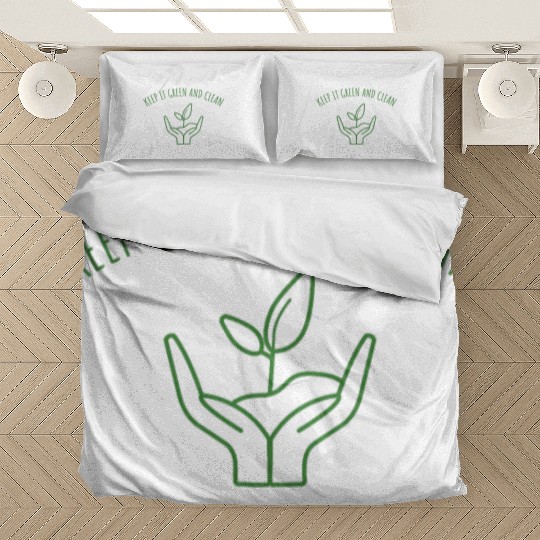 Keep it Green and Clean Ecology Planet Earth Bedding Sets