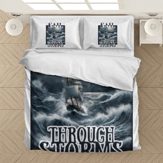 Sail Through Storms: Embrace the Raging Seas Bedding Sets