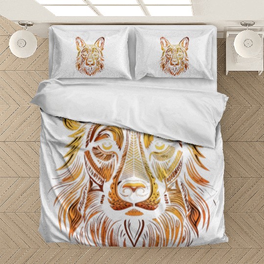 German Shepherd Funny Dog Street Art Comic Pet Bedding Sets